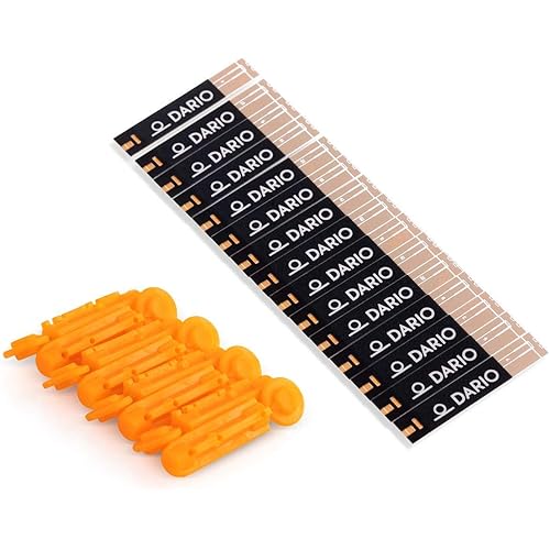 Dario Test Strips and Lancets Bundle Set 100 of Each for Your Dario Blood Sugar Level Smart Monitoring Kit for Diabetes Care Bundle & Save On Supplies