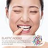 Healvian Orthodontic Ligature Ties 50Pcs Dental Elastic Rubber Bands Placers for Braces Multicolored Orthodontic Elastic Rubber Chain Hooks