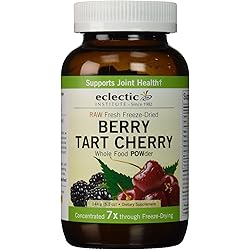 Eclectic Institute Raw Fresh Freeze-Dried Berry Tart Cherry | Non-GMO Whole Food Powder, Concentrated 7X | 5.1 oz 144 g