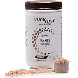 Carefast Stay Planted Plant-BasedNon-GMO Soy Healthy Protein Powder Drink Mix - Chocolate Flavored - 2lb Tub - 13g Protein - Makes Great Tasting Low Carb Vegan Shakes & Smoothies