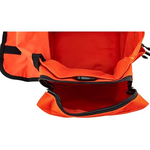 LINE2design First Aid Medical Bag - EMT Paramedic Economical Tactical First Responder Trauma Bag Empty - Professional Multiple Compartment Kit Carrier for Emergency Medical Supplies – Orange