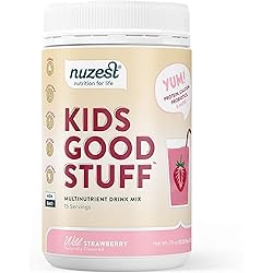 Wild Strawberry Kids Good Stuff by Nuzest - Multivitamin Drink, 15 Servings, 7.9 oz