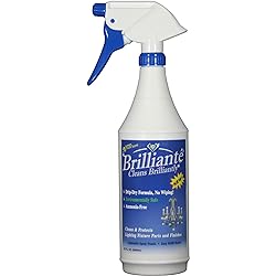 BRILLIANTÉ Crystal Chandelier Cleaner Manual Sprayer 32oz Environmentally Safe, Ammonia-Free, Drip-Dry Formula, Made in USA 1