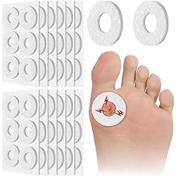 72 Pieces Callus Cushions Round Callus Pads for Feet Soft Felt Callus Cushions Corn Cushions Adhesive Foot Callous Cushions for Men Women Pain Relief Foot Care