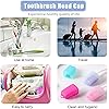 Silicone Toothbrush Cover Travel, Toothbrush Cover Portable Travel Toothbrush Covers Toothbrush Head Protectors for HomeBlue