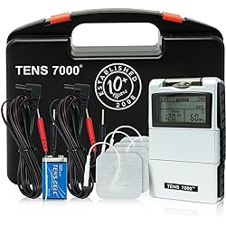 TENS 7000 Digital TENS Unit With Accessories - TENS Unit Muscle Stimulator For Back Pain, General Pain Relief, Neck Pain, Muscle Pain