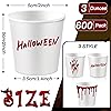 600 Pack 3 oz Halloween Bathroom Cups Bloody Handprint Disposable Cups Small Mouthwash Cups for Halloween Party Bathroom Kitchen Restaurant Supplies