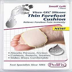 Complete Medical Visco-Gel Silicone Thin Forefoot Cushion Left, Small, 1 Pound