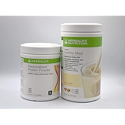 Herbalife DUO FORMULA 1 Healthy Meal Nutritional Shake Mix French Vanilla with PERSONALIZED PROTEIN POWDER