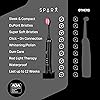 Sparx Toothbrush Replacement Heads, Brush Heads with Red Light Therapy for Gum Care, Replacement Brush Heads, Black, 1 Pack