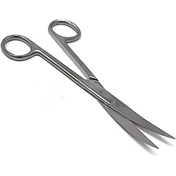 A2Z-SS02CV Dissecting Scissors, SharpSharp Point Blades, 5.5" 14cm, Curved, Premium Quality, Stainless Steel