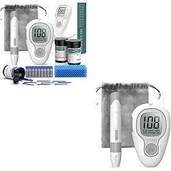 Blood Glucose Monitor Kit, G-427B Diabetes Testing Kit with 100 Test Strips and 100 Lancets and Lancing Device & Blood Sugar Monitor