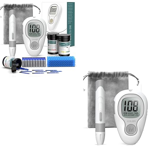Blood Glucose Monitor Kit, G-427B Diabetes Testing Kit with 100 Test Strips and 100 Lancets and Lancing Device & Blood Sugar Monitor