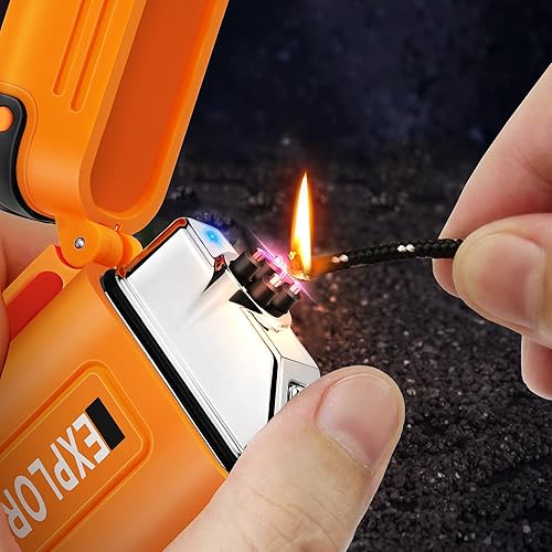 x-lighter Waterproof Arc Lighter, USB Rechargeable, Flame-Less, Wind Proof Plasma Lighters