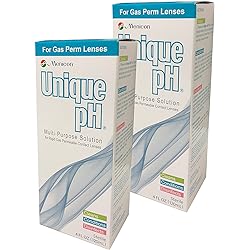 Menicon Unique pH Multi-Purpose Solution RGP Lens Case. TWO 4 fl oz 120ml bottles