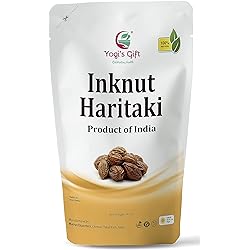 Haritaki Inknut for Dark Circles | 8 Ounce 227 Grams | 100% Naturally Dried Whole herb | Terminalia chebula | by Yogi's Gift
