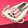 The best MOON Set of 4 Heart Shaped Stainless Steel Reusable Straws with Silicone tips BPA-free Food Gradable Pink Cute Metal Straws with Cleaner Brush