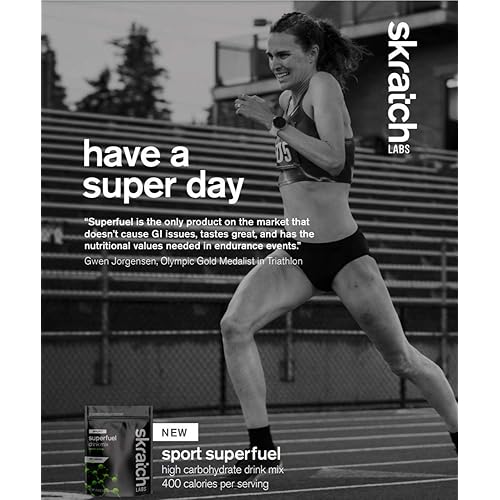Skratch Labs Superfuel Carbohydrate Powder Drink Mix, Carbohydrate Supplement with Cluster Dextrin and Electrolytes, Endurance Energy Drink, Lemon & Lime, 840 Grams