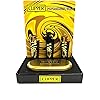 Clipper Full Metal Lighter Black with Gold Swirls with case