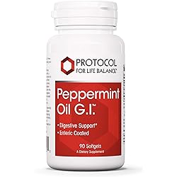 Protocol Peppermint Oil G.I. - Digestive Support with Ginger and Fennel Oils - 90 Softgels