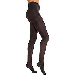 JOBST Opaque Waist High 15-20 mmHg Compression Stockings Pantyhose, Closed Toe, Small, Classic Black