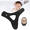 Anti Snoring Devices Strips, Not Stuffy Detailed Anti Snoring Chin Strap for Sleeping for People Who SnoringBlack