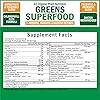Super Greens Superfood Powder - Greens Powder with Probiotics Prebiotics Digestive Enzymes and 43 Green Superfoods - Chlorophyll Bilberry Chlorella Spirulina Grass - Tastes Amazing - 30 Servings