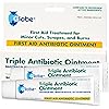 Globe Triple Antibiotic First Aid Ointment, 1 oz 2-Pack First Aid Antibiotic Ointment, 24-Hour Infection Protection, Wound Care Treatment for Minor Scrapes, Burns and Cuts
