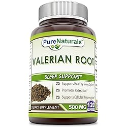 Pure Naturals Valerian Root 500 mg, Capsules - Supports Healthy Sleep Cycles 120 Count