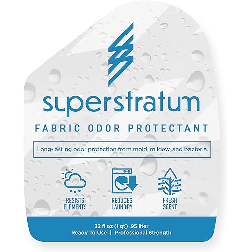 Superstratum Smart Polymer Fabric Coating - 32 oz Bottle - Long Term Odor Protection and Prevention Spray for Fabric