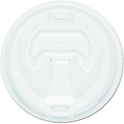 Dart 16RCLPK Optima Reclosable Lid, 12-24oz Foam Cups, White Pack of 100