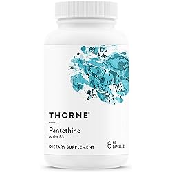 Thorne Pantethine - Vitamin B5 Pantothenic Acid Supplement in its Active Form - 60 Capsules