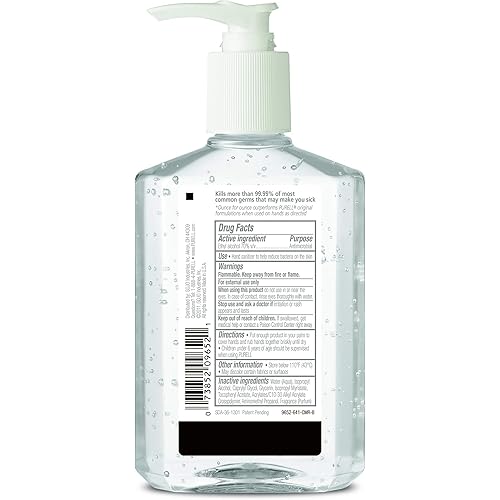 Purell Advanced Hand Sanitizer Refreshing Gel, Clean Scent, 8 fl oz Pump Bottle Pack of 12 - 9652-12