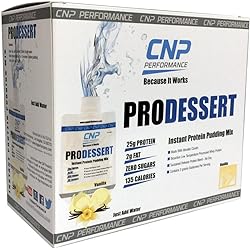 CNP ProDessert Instant Pudding - Professional Grade Protein Supplement, Ready to Mix, Just Add Water 1 box, 10 ct, Vanilla