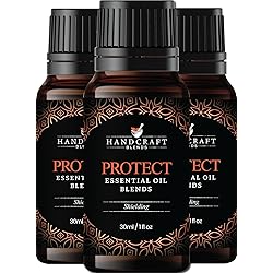 Handcraft Protect Essential Oil Blend 30 ml – Essential Oils for Diffusers for Home – Immune Support Essential Oil Blends for Men & Women, with Orange, Lemon, and Eucalyptus Oils - Pack of 3