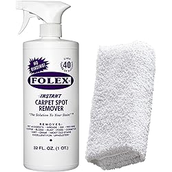 FOLEX Cemko Cleaning Cloth Instant Carpet Spot Remover Kit, 32oz