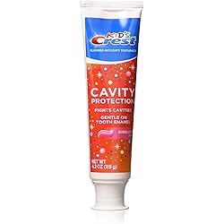 Crest Kid's Crest Cavity Protection Toothpaste Gel Formula, Bubblegum, 4.2 Ounce Pack of 3