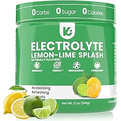 Keppi Electrolytes Powder - 50 Serves No Sugar Or Carbs Electrolyte Powder Mixes Easily. Lemon Lime Hydration Powder. Sugar Free Electrolytes, Electrolytes Powder No Sugar, Keto Electrolytes