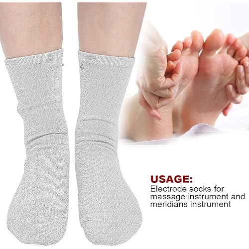 Care Conductive Socks, Postoperative Conductive Fiber Average Size with Silver Fiber Joint Pain for Tens Machine Physiotherapy Instrument