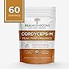 Real Mushrooms Cordyceps Peak Performance Supplement for Energy, Stamina & Endurance | Non-GMO, Vegan, Organic Cordyceps Powder| 60 Servings