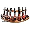 Fashion New Wooden Pipe Stand Rack Holder for Tobacco Smoking Pipes. Handcrafted For 7