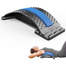 FILUST Back Stretcher for Lower Back Pain Relief, Back Cracking Device, Multi-Level Back Massager Back Cracker Board, Spine Stretcher Pain Relief for Herniated Disc, Sciatica, Scoliosis