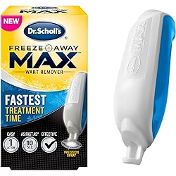 Dr. Scholl's Freeze Away MAX Wart Remover 10 Applications, Safe to use on Children 4, Our Fastest Treatment Time