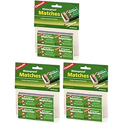 Coghlan's DEDED 940BP Waterproof Matches, 3 Pack of 12 Boxes