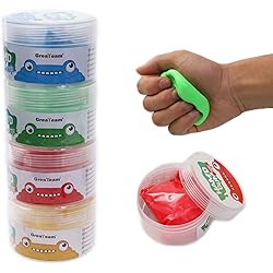 Exercise Putty - Therapy Putty - Play Putty for Kids 4 Pack, 1.8-oz Each Hand Exercise Rehabilitation, Stress and Anxiety Relief, Increase fine Motor Skills and Finger Strength. - CLOUD PUTTY