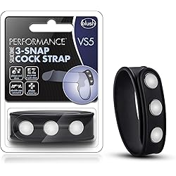 Blush Performance Silicone 3 Snap Cock Ring Strap