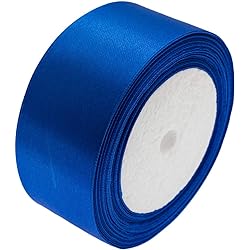 ATRBB 25 Yards 1-12 inch Wide Satin Ribbon Perfect for Wedding,Handmade Bows and Gift WrappingRoyal Blue