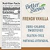 NOW Foods, BetterStevia French Vanilla Granulated Packets Zero-Calorie Sweetener, Keto Friendly, Suitable for Diabetics, No Erythritol 75 Count