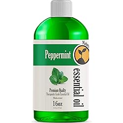 16oz - Bulk Size Peppermint Essential Oil 16 Ounce Total - Therapeutic Grade Essential Oil - 16 Fl Oz Bottle