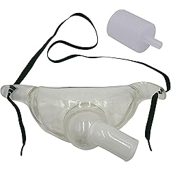 1pk Adult Oxygen Tracheostomy Collar Mask wSwivel Connector & Tubing Adapter